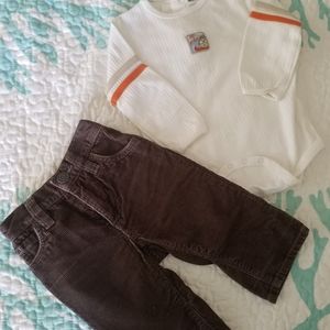 3/$15 Pants and long sleeve bodysuit.  Like new.
